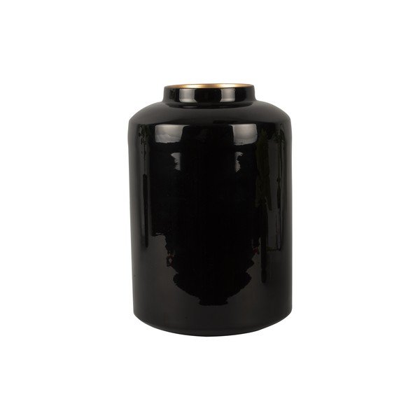 Vaso Grand in smalto nero, altezza 28 cm - PT LIVING