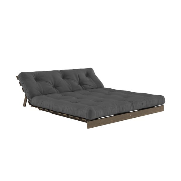 Divano letto nero 160 cm Roots - Karup Design-image-4