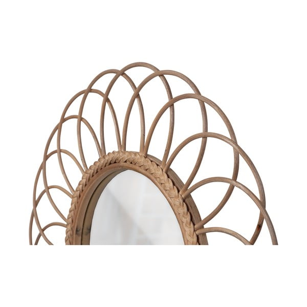 Specchio da parete con cornice in bambù ø 59 cm Flores - Basiclabel-image-2