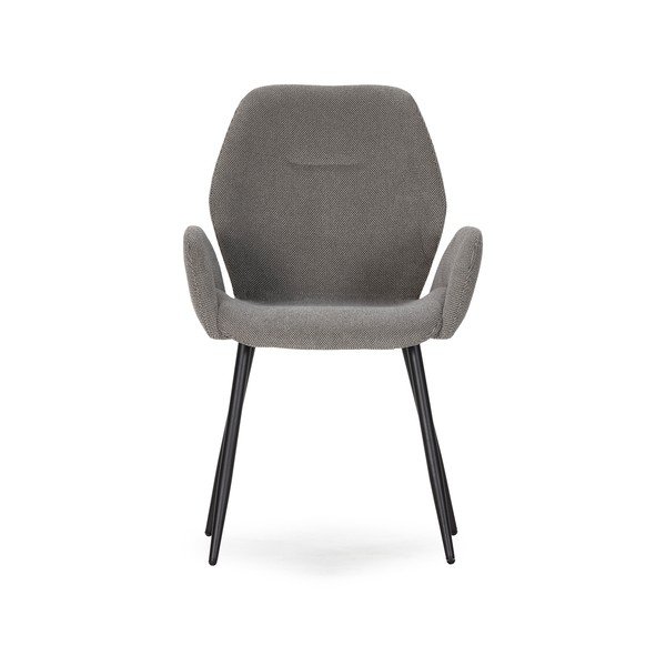 Set di sedie da pranzo grigia in imbottito 2 pz Ansu – Marckeric-image-2