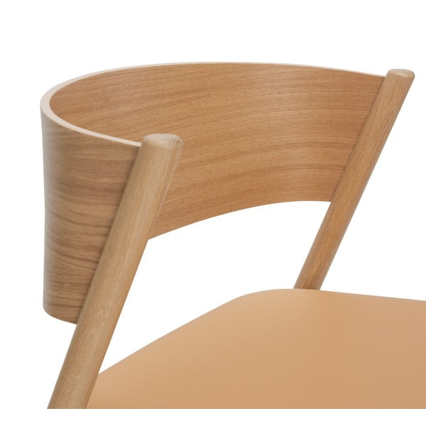 Poltrona marrone chiaro Oblique - Hübsch-image-4