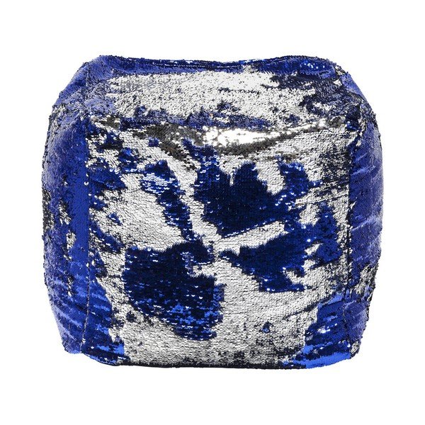 Modrý puf Kare Design Queen
