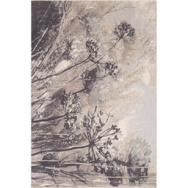 Tappeto in lana grigio crema 133x180 cm Lissey - Agnella