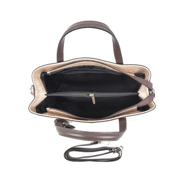 Borsa in pelle beige Gia - Roberta M-image-3