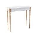 Tavolo da lavoro bianco Mamo, larghezza 65 cm - Ragaba