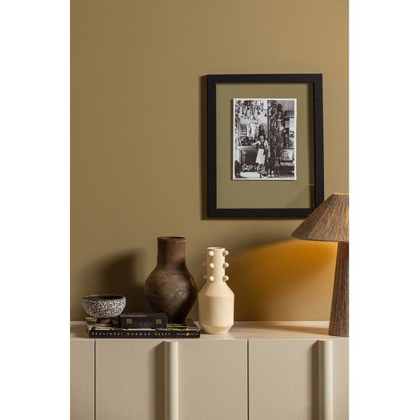 Cassettiera bassa modulare crema in legno di pino 200x85 cm Basu - WOOOD-image-4