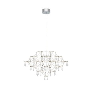 Lampadario LED argentato ø 80 cm Efesos – Markslöjd
