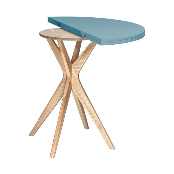 Tavolo da pranzo rotondo allungabile 45x90 cm Jubi – Ragaba-image-3