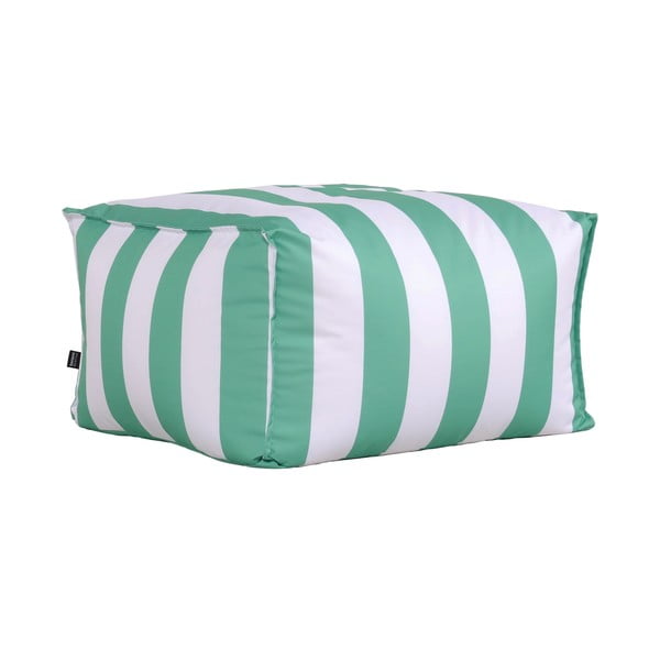 Pouf da giardino bianco e verde – Bonami Essentials-image-3