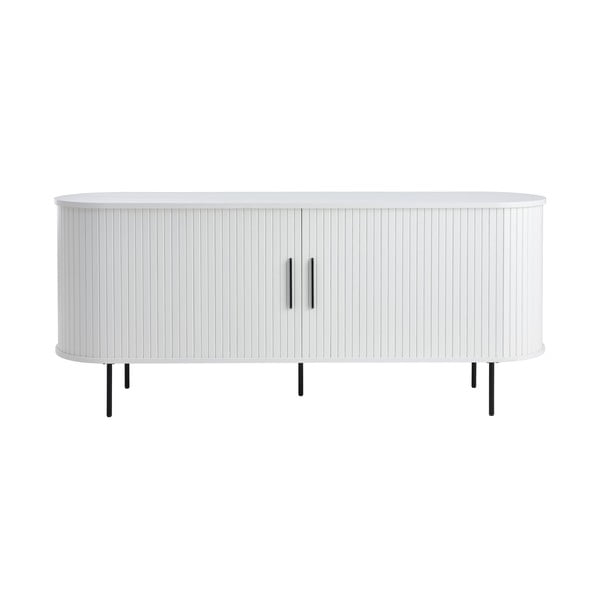 Cassettiera bianca con porte scorrevoli 180x76x45 cm Nola – Unique Furniture