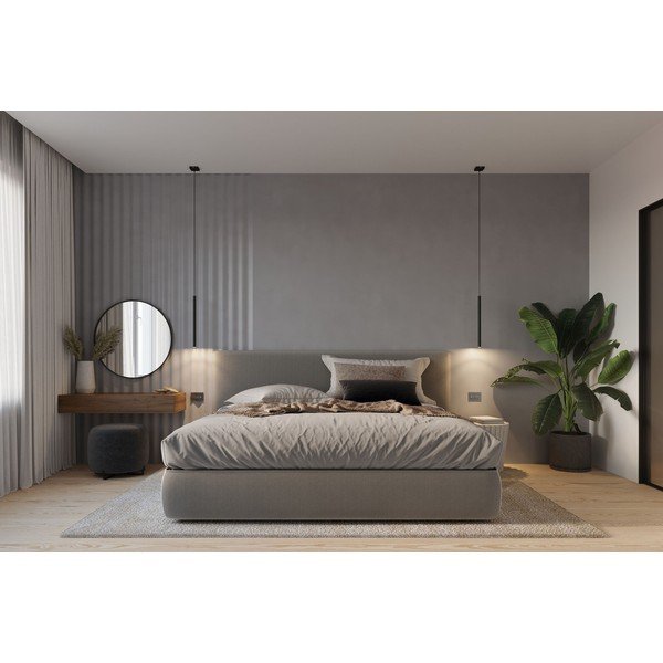 Apparecchio a sospensione nero Singolo Fideus - Sollux-image-3