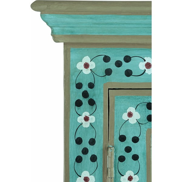 Armadietto verde in mango massiccio 87x152x38 cm Prem – Støraa-image-3