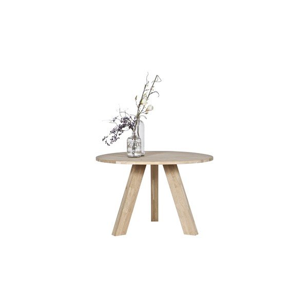 Tavolo da pranzo in legno di quercia , ø 129 cm Rhonda - WOOOD-image-1