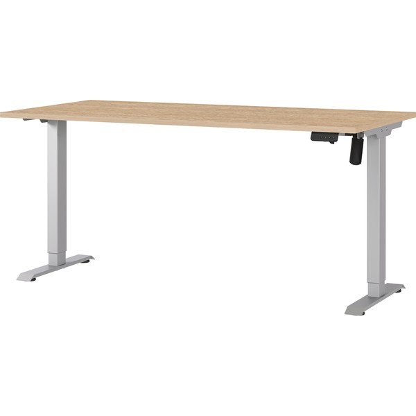 Scrivania regolabile con piano effetto rovere con altezza regolabile elettricamente 80x160 cm Boras – Germania