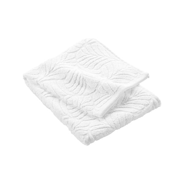 Asciugamano bianco in spugna di cotone 50x90 cm Madeira - douceur d'intérieur