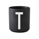 Tazza in porcellana nera Alphabet T, 250 ml A-Z - Design Letters