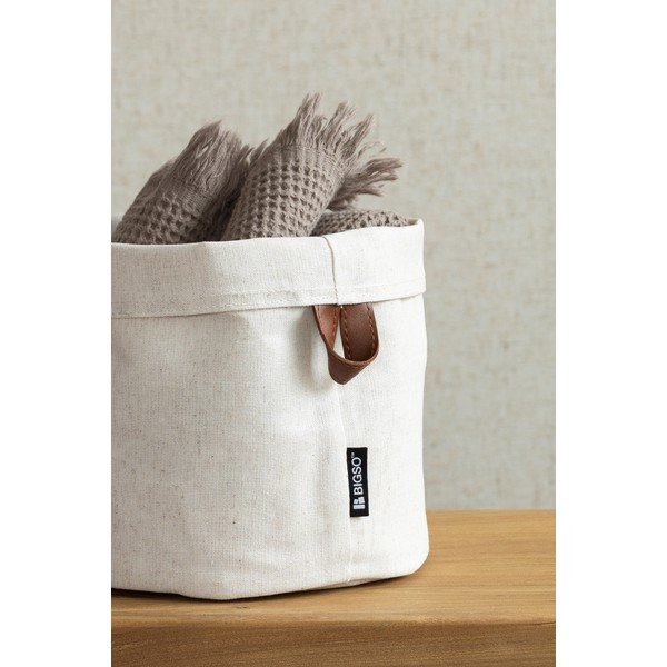 Cesto in tessuto ø 20x20 cm Soft Storage Round – Bigso-image-2