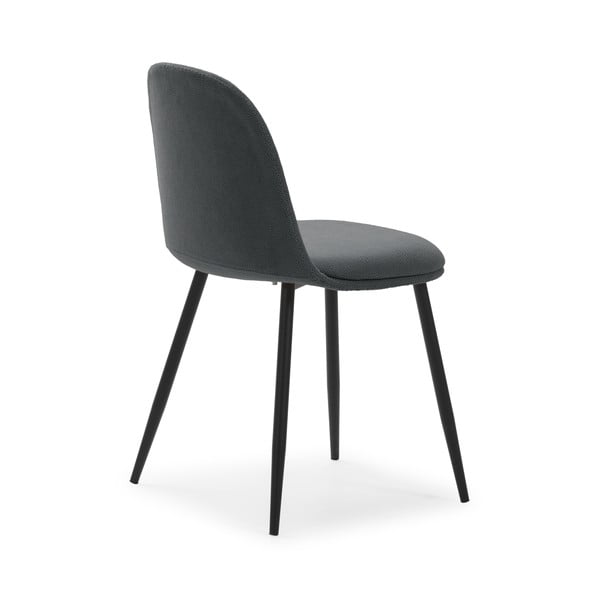 Sedie da pranzo in set in grigio scuro 4 pz Malila – Marckeric-image-3