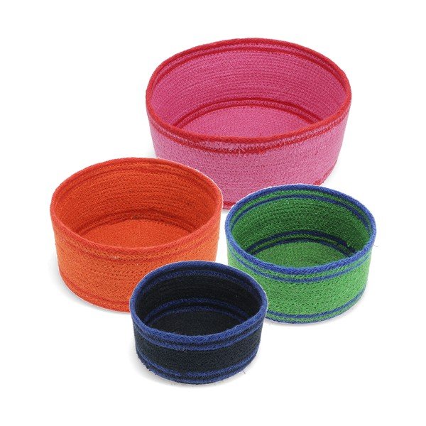 Set di cesti in iuta 4 pz ø 23x11 cm – Rex London