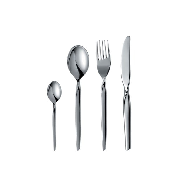 Posate argentate in acciaio inox 16 pz Twist – Gense-image-2