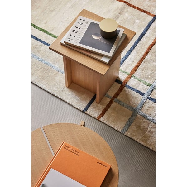 Tavolo pieghevole in rovere 35x35 cm Straight - Hübsch-image-1