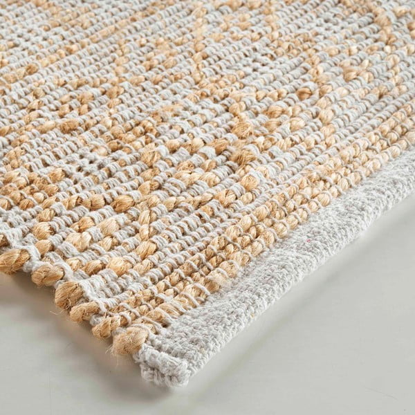 Tappeto color crema in iuta 60x90 cm Orya – douceur d'intérieur-image-3