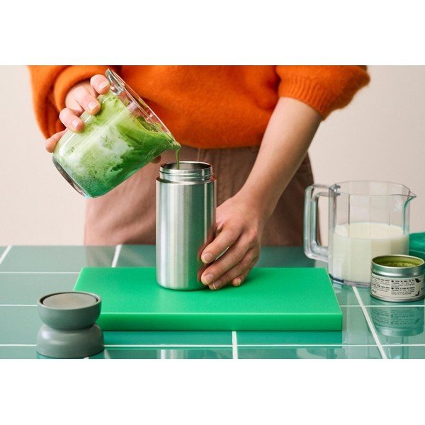 Tazza termica argentata/color salvia in acciaio inox 350 ml Ellipse – Mepal-image-3