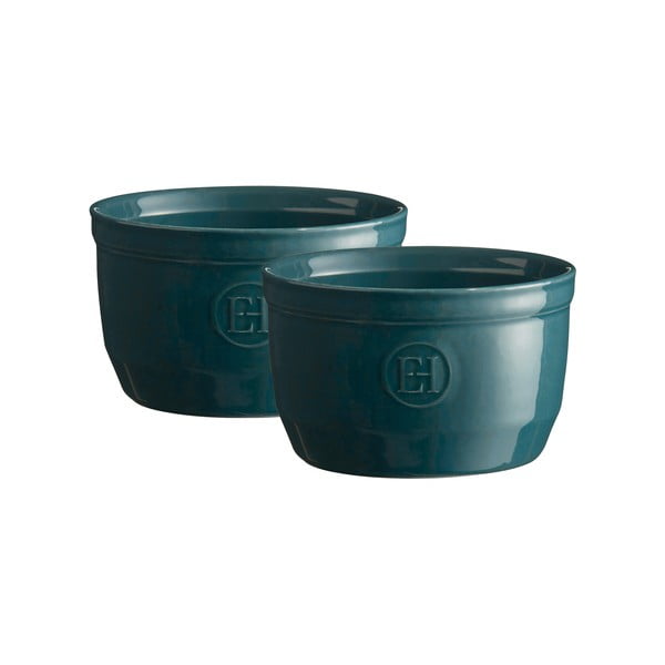 Set di 2 stampi ramequin blu papavero N°10 - Emile Henry