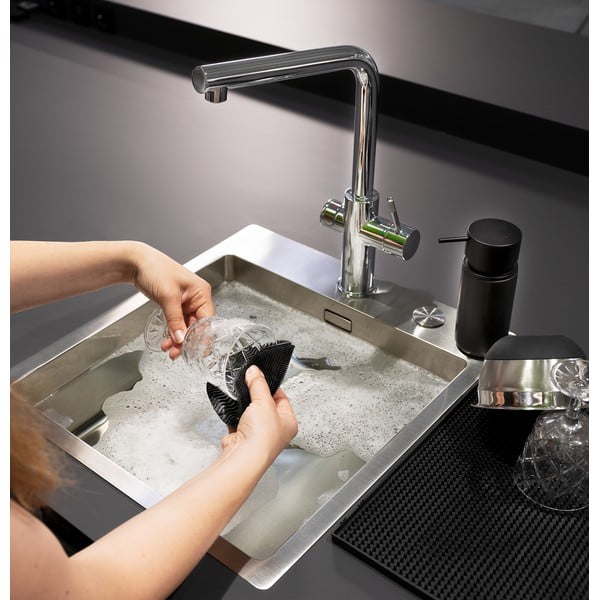 Set di 2 spugne in silicone per lavastoviglie Black Outdoor Kitchen - Wenko-image-1
