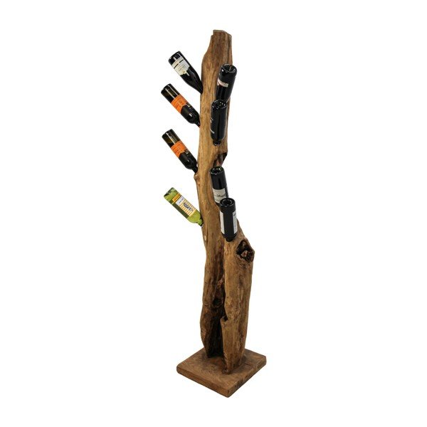 Portabottiglie in legno massiccio per 8 bottiglie - HSM collection-image-2