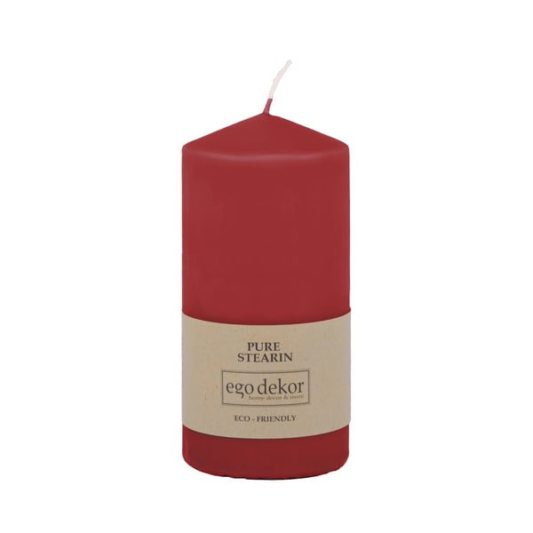 Candela rossa Top, tempo di combustione 30 h Eco - Eco candles by Ego dekor