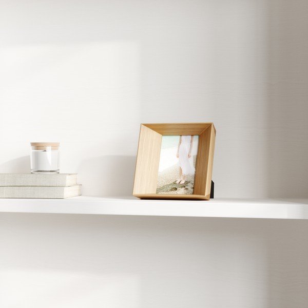 Cornice di legno in piedi di colore naturale 17x17 cm Lookout - Umbra-image-1