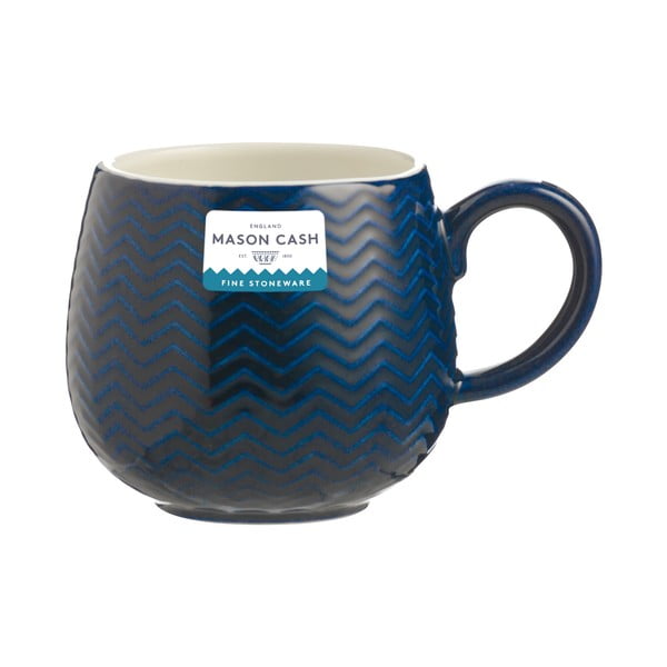 Tazza rossa 350 ml Embossed Chevron – Mason Cash-image-1