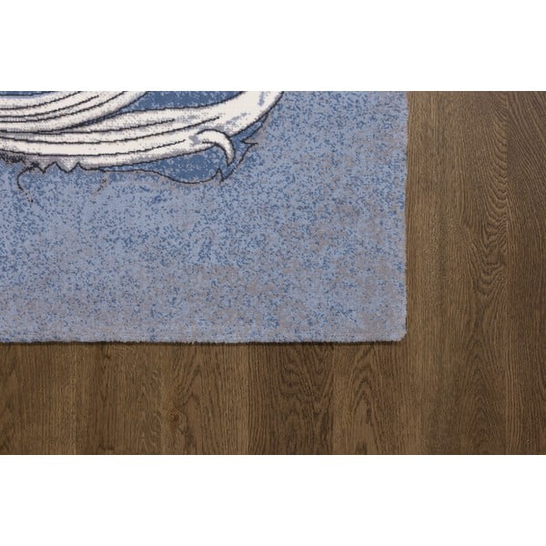 Tappeto in lana blu 130x190 cm Mawson - Agnella-image-2