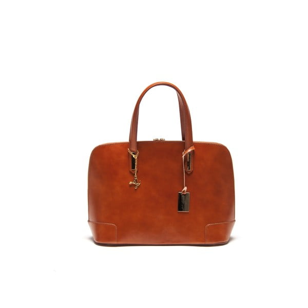 Kožená kabelka Luisa Vanini 364 Cognac