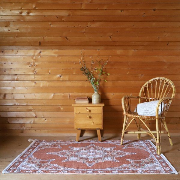 Tappeto arancione per bambini 100x150 cm Lalitha - Nattiot-image-1