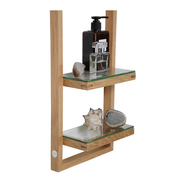 Mensola a muro in legno di quercia, altezza 81 cm Zone - Wireworks-image-2