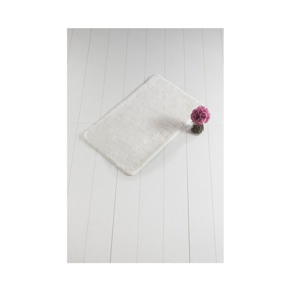 Tappeto da bagno bianco Minto Duratto, 100 x 60 cm - Foutastic