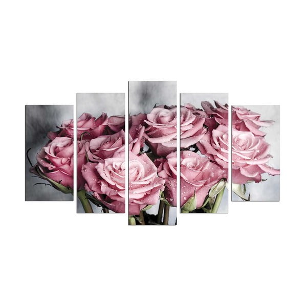 Quadro a più parti Bouquet, 110 x 60 cm - Wallity