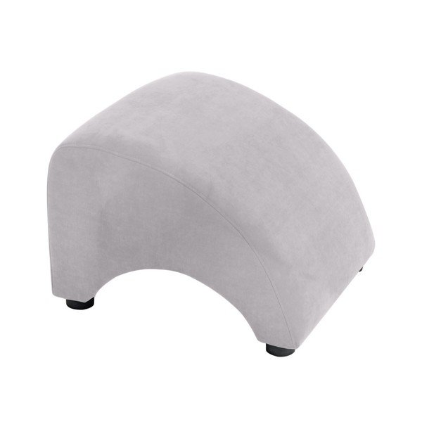 Pouf Brandford Velor grigio chiaro - Max Winzer