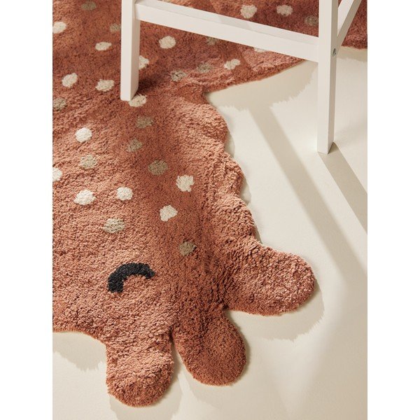 Tappeto per bambini marrone in cotone lavabile/tessuto a mano 89x120 cm Snuggle Gino – Hanse Home-image-4
