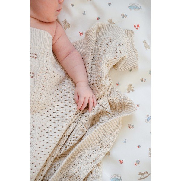 Set con piumino e cuscino beige in cotone per culla 70x100 cm Vintage Toys – Cam Cam Copenhagen-image-4