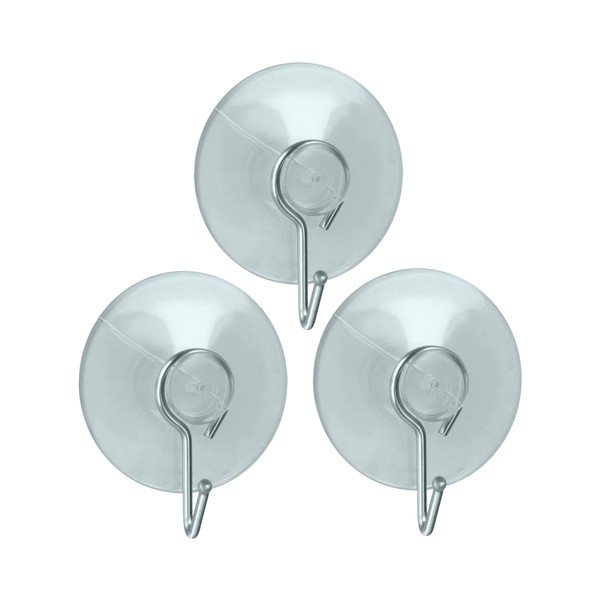 Set di ganci senza foratura in plastica 3 pz – Metaltex-image-1