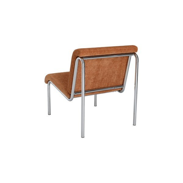 Poltrona marrone cognac con rivestimento in ciniglia Twice – Ellos Home-image-4