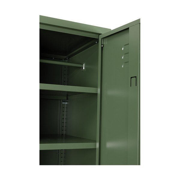 Armadietto verde scuro in metallo con chiusura a chiave 38x185x46 cm Cambridge – Yes Everyday-image-3