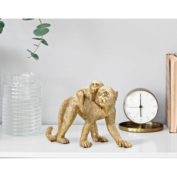 Statuetta in poliresina altezza 18,5 cm Monkey Mom - Mauro Ferretti-image-1