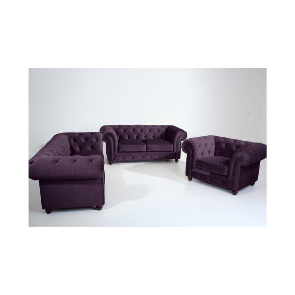 Poltrona viola Orleans Velvet - Max Winzer-image-1