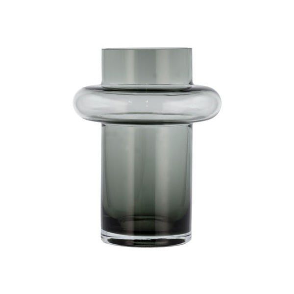 Vaso in vetro grigio Tube - Lyngby Glas
