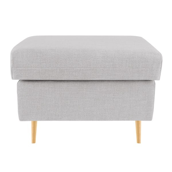 Pouf grigio chiaro Iris - Mazzini Sofas-image-1
