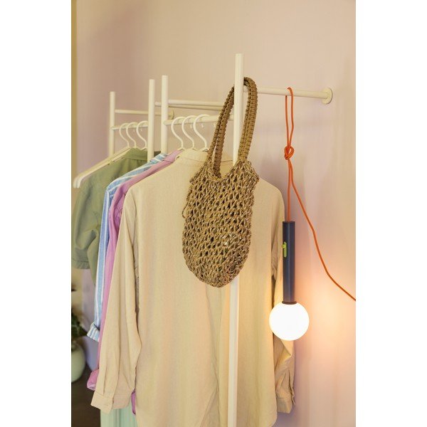 Stand appendiabiti grigio chiaro in metallo da parete 52x180x27 cm Nobly – Hübsch-image-2